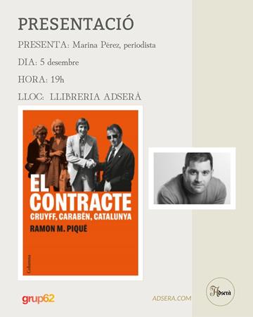 Presentació: El contracte, Cruyff, Caraben, Catalunya de Ramon M. Piqué | 