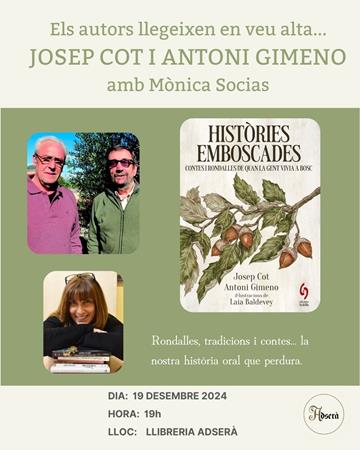 Els autors llegeixen en veu alta: JOSEP COT I ANTONI GIMENO | 