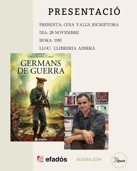 PRESENTACIÓ: Germans de guerra de Jordi Romeu | 