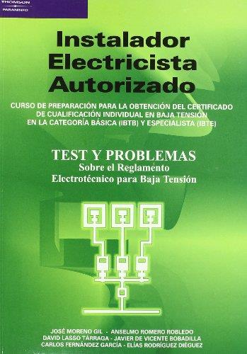 INSTALADOR ELECTRICISTA AUTORIZADO. TEST Y PROBLEMAS SOBRE EL RBT | 9788428328623 | MORENO GIL,JOSE