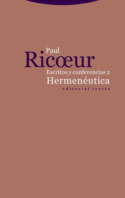 HERMENÉUTICA. ESCRITOS Y CONFERENCIAS 2 | 9788498797053 | RICOEUR, PAUL