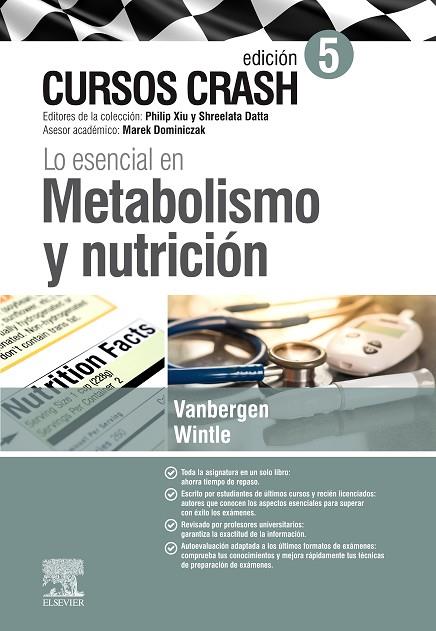 LO ESENCIAL EN METABOLISMO Y NUTRICIÓN (5ª ED.) | 9788491135371 | VANBERGEN, OLIVIA