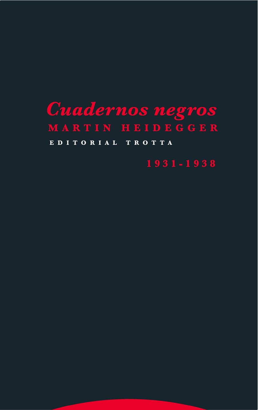 CUADERNOS NEGROS 1931-1938 | 9788498796032 | HEIDEGGER,MARTIN