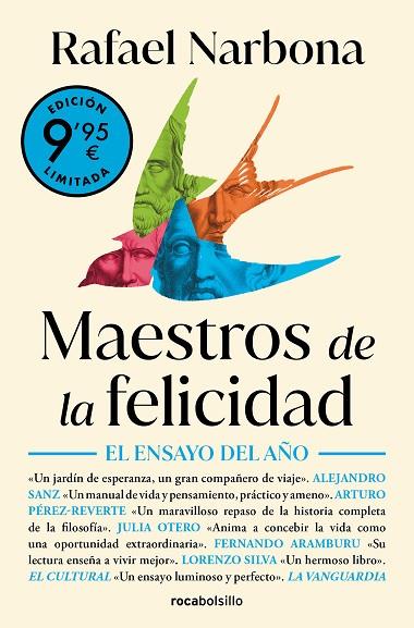 MAESTROS DE LA FELICIDAD. DE SÓCRATES A VIKTOR FRANKL, UN VIAJE ÚNICO POR LA HISTORIA DE LA FILOSOFÍA | 9788410197060 | NARBONA, RAFAEL