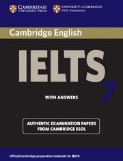 CAMBRIDGE IELTS 7 WITH ANSWERS | 9780521739177 | CAMBRIDGE ESOL