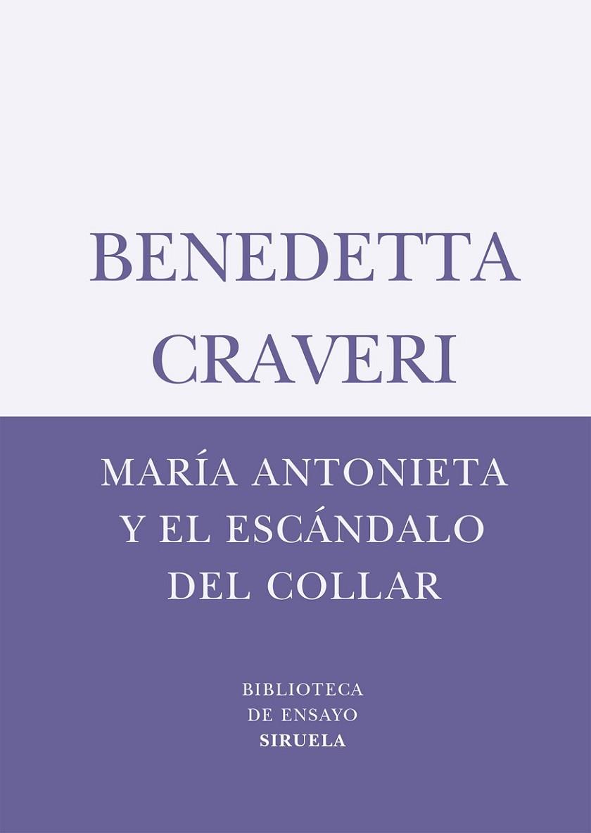 MARIA ANTONIETA Y EL ESCANDALO DEL COLLAR (TRAD.MªCONDOR) | 9788498410747 | CRAVERI,BENEDETTA