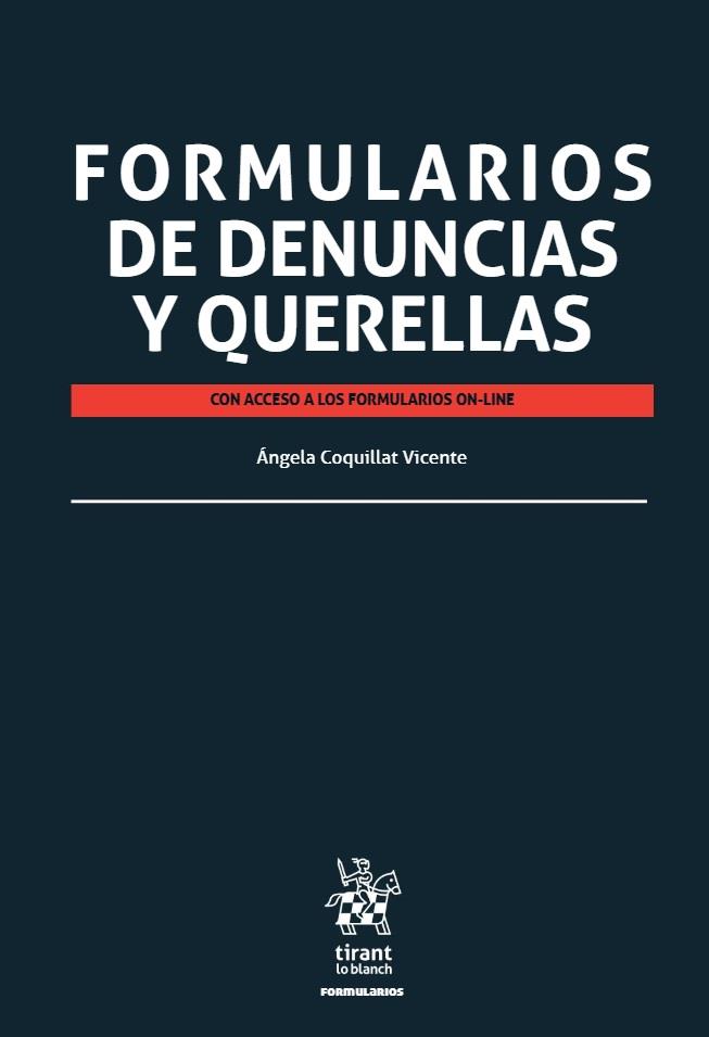 FORMULARIOS DE DENUNCIAS Y QUERELLAS | 9788413786971 | COQUILLAT VICENTE, ÁNGELA