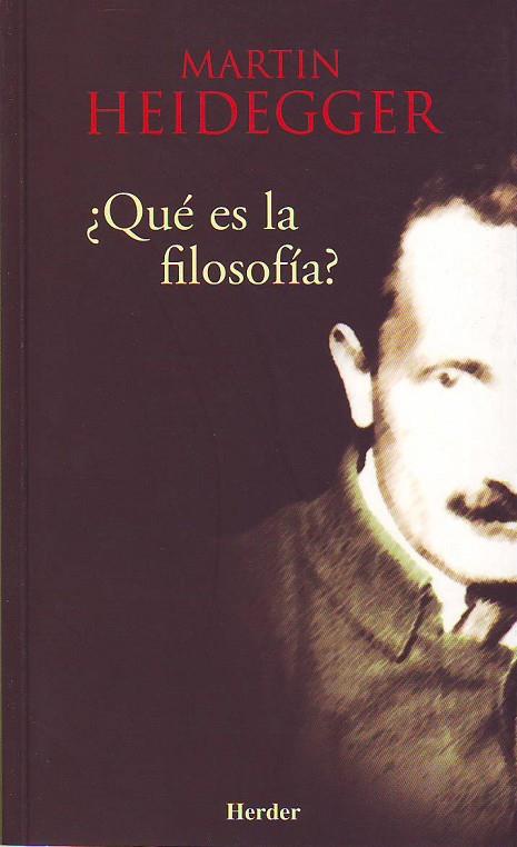 QUE ES LA FILOSOFIA ? | 9788425423123 | HEIDEGGER,MARTIN