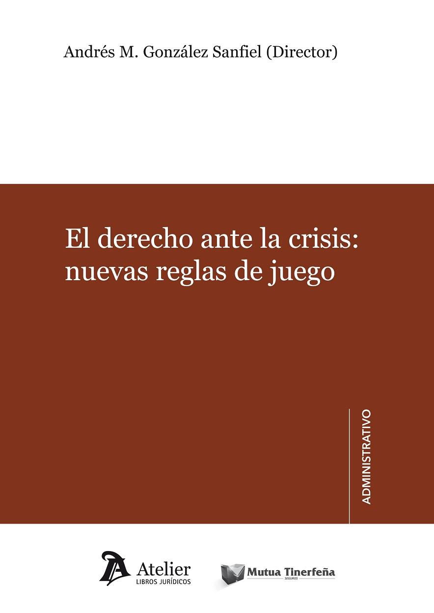 DERECHO ANTE LA CRISIS: NUEVAS REGLAS DE JUEGO | 9788415690191 | GONZALEZ SANFIEL,ANDRES