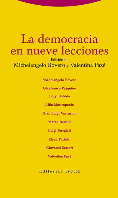 DEMOCRACIA EN NUEVE LECCIONES | 9788498795257 | BOVERO,MICHELANGELO PAZE,VALENTINA