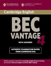 BEC VANTAGE WITH ANSWERS 4 | 9780521739269 | CAMBRIDGE ESOL