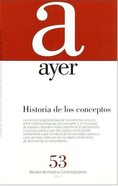 AYER. HISTORIA DE LOS CONCEPTOS | 9788495379856