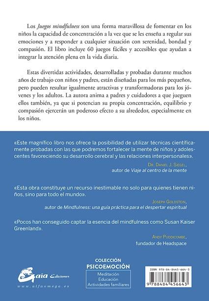 JUEGOS MINDFULNESS | 9788484456643 | KAISER GREENLAND, SUSAN