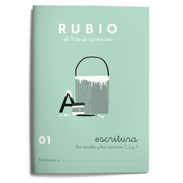 ESCRITURA RUBIO 01. LAS VOCALES Y LOS NUMEROS 1,2,3 | 9788485109142 | RUBIO SILVESTRE, RAMÓN