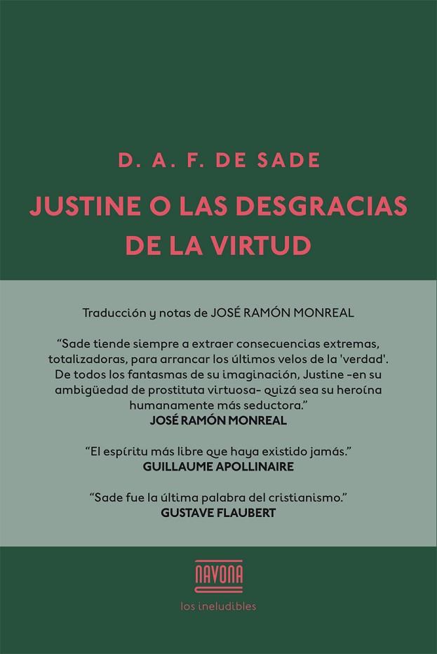 JUSTINE O LAS DESGRACIAS DE LA VIRTUD | 9788416259502 | MARQUES DE SADE