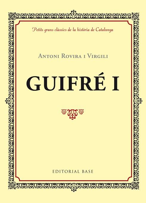 GUIFRE I | 9788416587339 | ROVIRA I VIRGILI,ANTONI