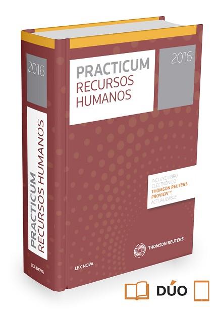 PRACTICUM RECURSOS HUMANOS 2016 | 9788490990995 | CÁMARA LÓPEZ, MARTA/DELGADO CARO, BEATRIZ/GONZÁLEZ COTRO, ÁNGELA/GONZÁLEZ DANIEL, MARÍA/GRACIANI GAR