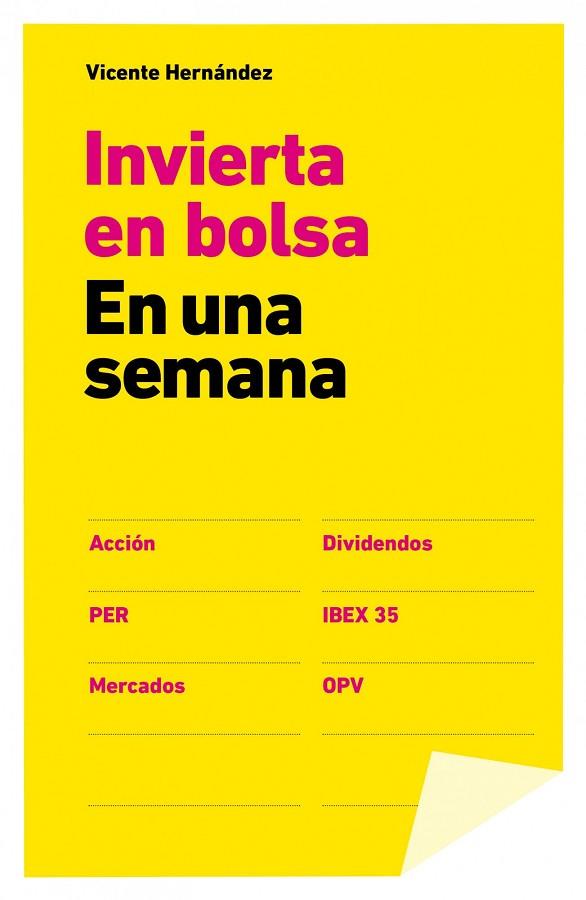 INVERTIR EN BOLSA EN UNA SEMANA | 9788498752656 | HERNANDEZ,VICENTE