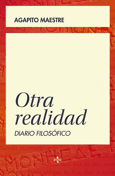 OTRA REALIDAD. DIARIO FILOSOFICO | 9788430965540 | MAESTRE,AGAPITO