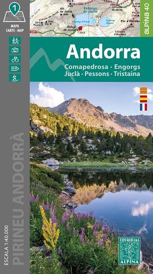 ANDORRA 1:40.000 COMAPEDROS / ENGORGS/ JUCLA/ PESSONS /TRISTAINA | 9788470111235