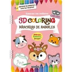 MÁSCARAS DE ANIMALES  3D COLORING | 8809878260149