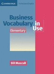 BUSINESS VOCABULARY IN USE ELEMENTARY | 9780521606219 | MASCULL,BILL