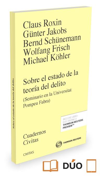 SOBRE EL ESTADO DE LA TEORIA DEL DELITO | 9788491359043 | WOLFGANG,FRISCH