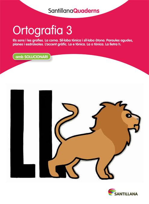 ORTOGRAFIA 3 AMB SOLUCIONARI | 9788468013688 | VARIOS AUTORES