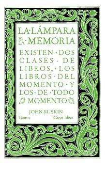 LAMPARA DE LA MEMORIA | 9788430616565 | RUSKIN,JOHN