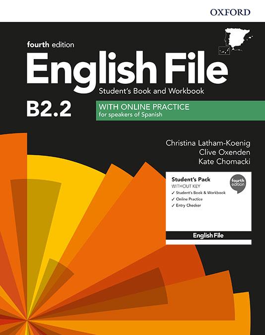 ENGLISH FILE 4TH EDITION B2.2. STUDENT'S BOOK AND WORKBOOK WITHOUT KEY PACK | 9780194039437 | LATHAN-KOENIG / OXENDEN