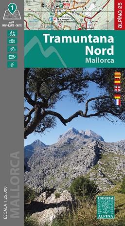 TRAMUNTANA NORD MALLORCA 1:25.000 | 9788470111013