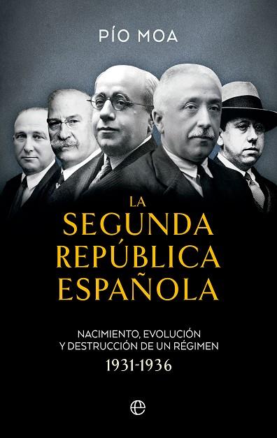 LA SEGUNDA REPÚBLICA ESPAÑOLA. NACIMIENTO, EVOLUCIÓN Y DESTRUCCIÓN DE UN REGIMEN 1931-1936 | 9788413845968 | MOA, PÍO