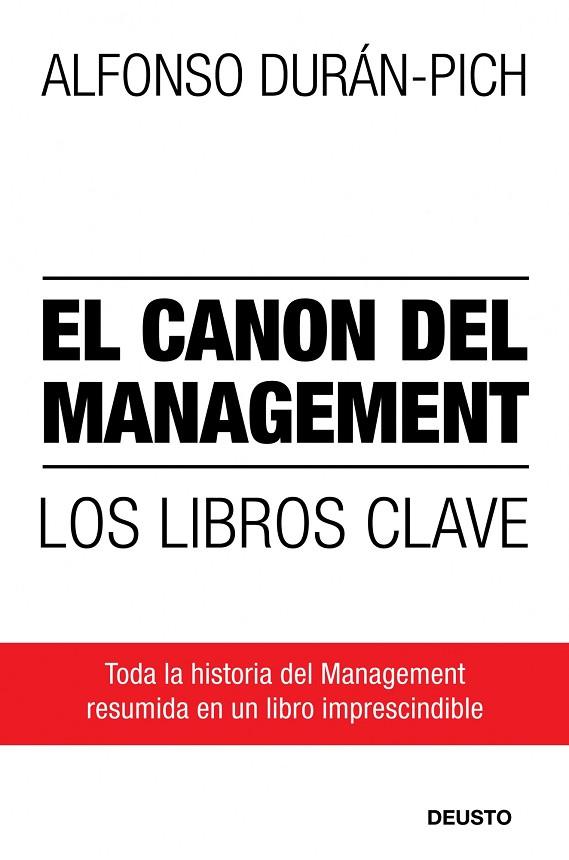 CANON DEL MANAGEMENT. LOS LIBROS CLAVE | 9788423427857 | DURAN PICH,ALFONSO