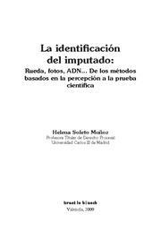 IDENTIFICACION DEL IMPUTADO | 9788498764963 | SOLETO MUÑOZ,HELENA