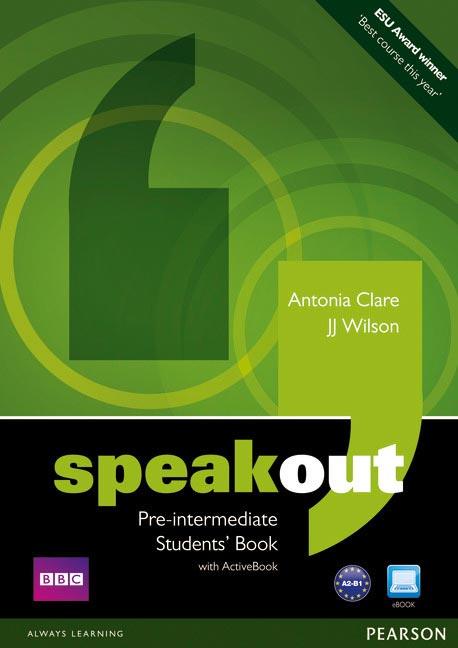 SPEAK OUT PRE-INTERMEDIATE STUDENT,S BOOK WITH ACTIVEBOOK | 9781408219324 | WILSON,J.J. CLARE,ANTONIA