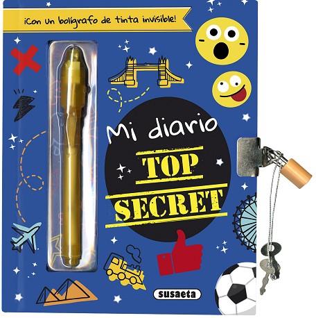 MI DIARIO TOP SECRET + CANDADO | 9788467791150 | EDICIONES, SUSAETA