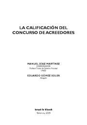 CALIFICACION DEL CONCURSO DE ACREEDORES | 9788498764796 | DIAZ MARTINEZ,MANUEL