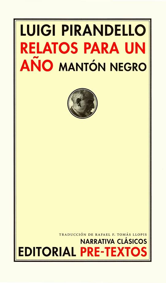 RELATOS PARA UN AÑO MANTON NEGRO | 9788481916829 | PIRANDELLO,LUIGI