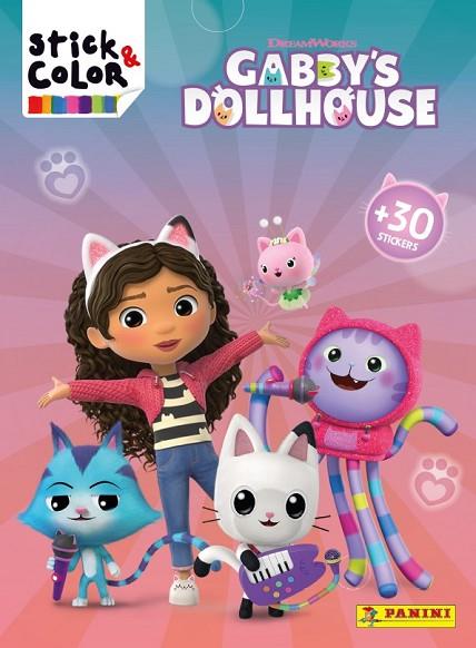 STICK & COLOR GABBY'S DOLLHOUSE + 30 STICKERS | 9788427873780 | DREAMWORKS