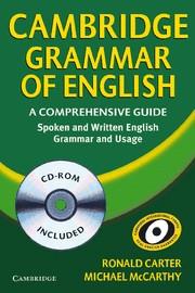 CAMBRIDGE GRAMMAR OF ENGLISH. A COMPREHENSIVE GUIDE (+CD-ROM) | 9780521674393 | MCCARTHY,MICHAEL CARTER,RONALD