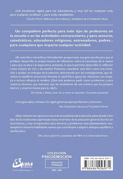 MINDFULNESS PARA ENSEÑAR Y APRENDER | 9788484456971 | SCHOEBERLEIN, DEBORAH/SHETH, SUKI