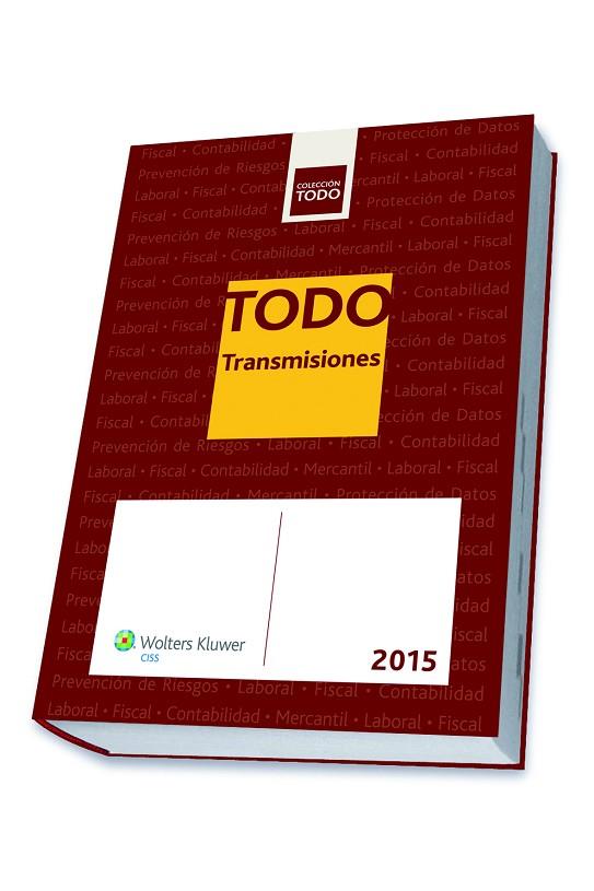 TODO TRANSMISIONES 2015 | 9788499546513 | JUÁREZ NAVARRO, JAVIER MÁXIMO