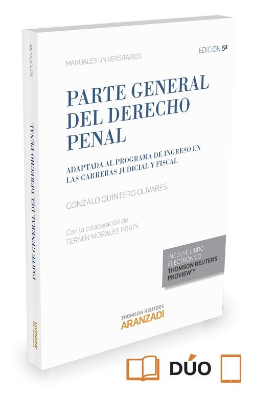 PARTE GENERAL DEL DERECHO PENAL | 9788490988411 | QUINTERO OLIVARES,GONZALO