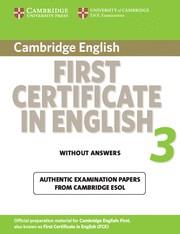 CAMBRIDGE FIRST CERTIFICATE IN ENGLISH 3 WITHOUT ANSWERS | 9780521739290 | CAMBRIDGE ESOL