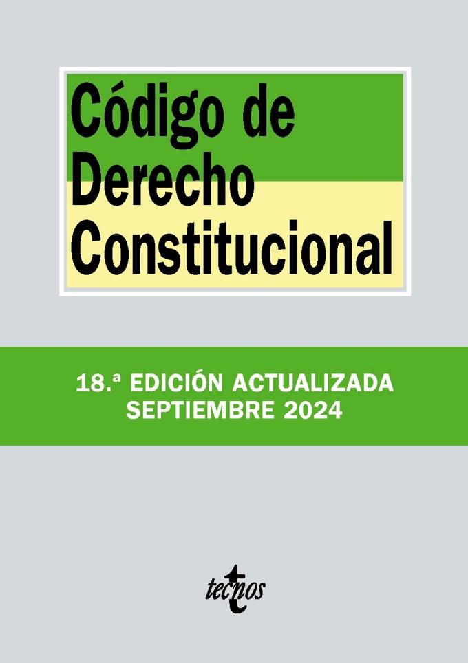 CÓDIGO DE DERECHO CONSTITUCIONAL | 9788430991006