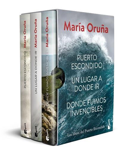 ESTUCHE MARÍA ORUÑA PUERTO ESCONDIDO + UN LUGAR A DONDE IR + DONDE FUIMOS INVENCIBLES | 9788423363643 | ORUÑA, MARÍA