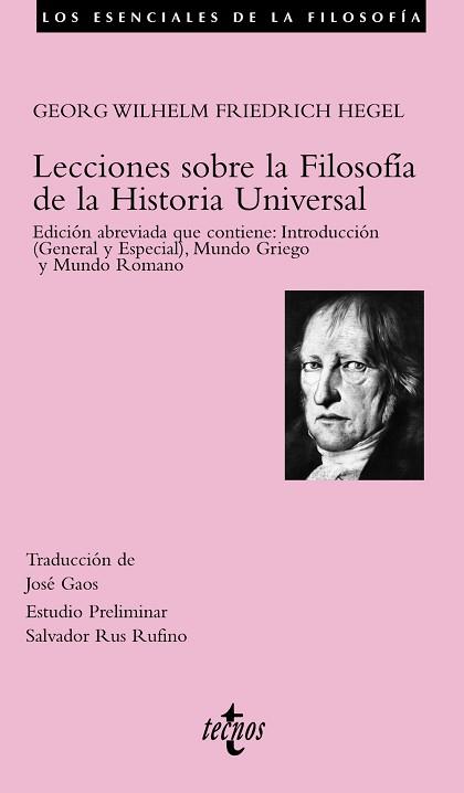 LECCIONES SOBRE LA FILOSOFIA DE LA HISTORIA UNIVERSAL | 9788430942503 | HEGEL,GEORG WILHELM FRIEDRICH