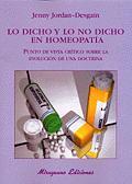 LO DICHO Y LO NO DICHO EN HOMEOPATIA | 9788478132553 | JORDAN-DESGAIN,JENNY