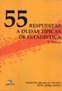 55 RESPUESTAS A DUDAS TIPICAS DE ESTADISTICA | 9788479789923 | GRIMA CINTAS,PERE BEHAR GUTIERREZ,ROBERTO