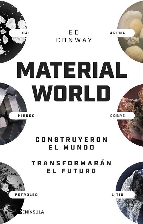 MATERIAL WORLD. ARENA, SAL, ACERO, COBRE, PETRÓLEO Y LITIO.  CONSTRUYERON EL MUNDO. TRANSFORMARÁN EL FUTURO | 9788411002837 | CONWAY, ED